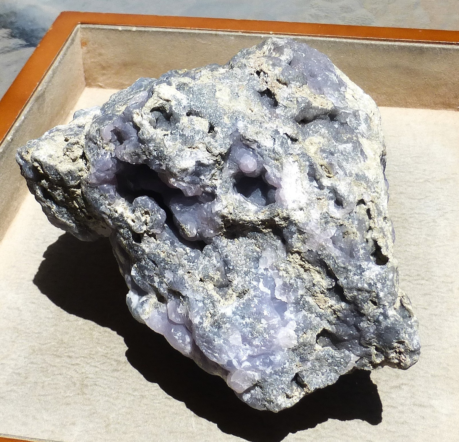 LARGE Purple/lilac Smithsonite specimen from El Refugio Mine Mexico 3lb. 2.5 oz.