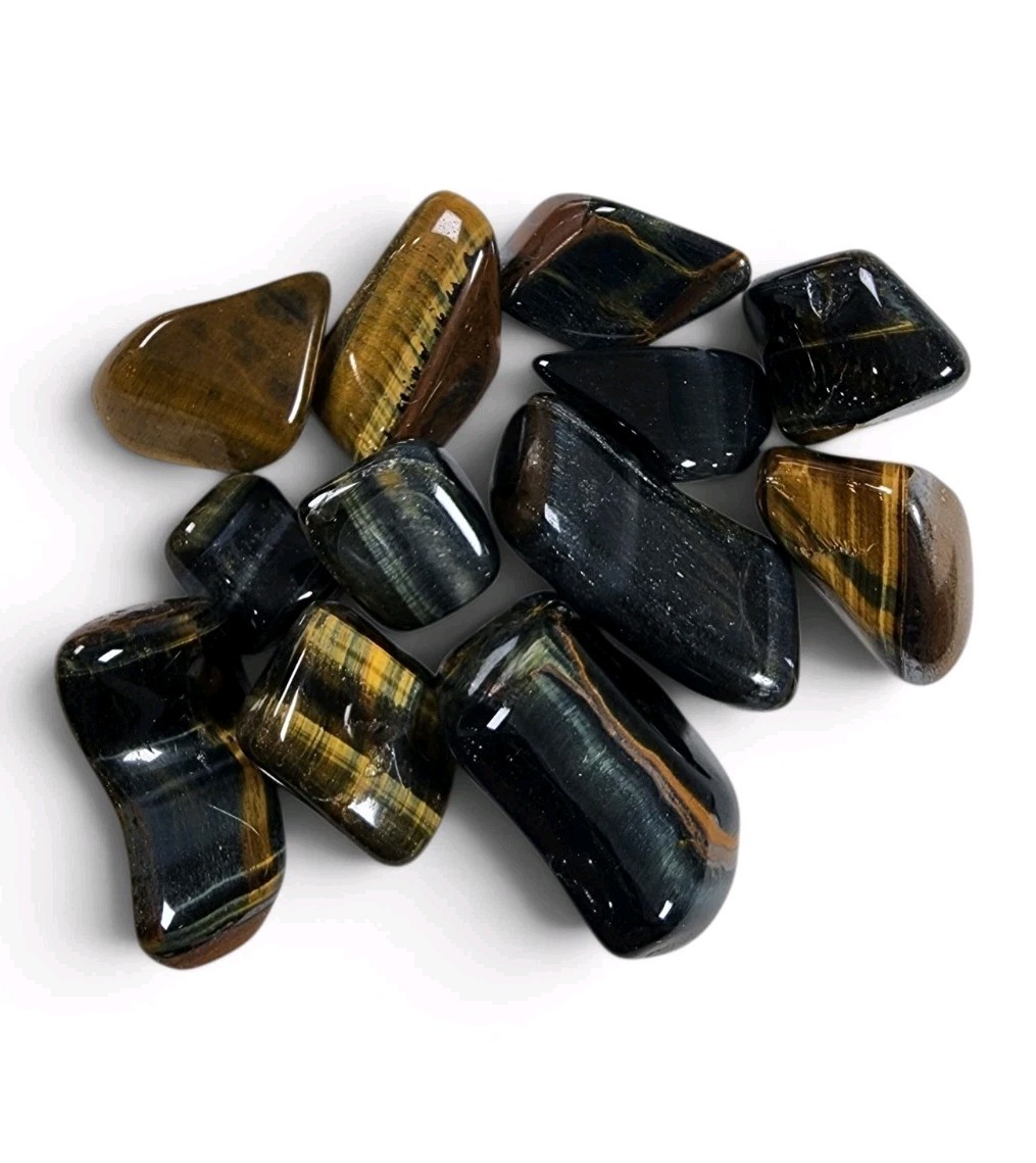 Hawk Eye Tigers Eye Polished Stones Africa 91.4 grams