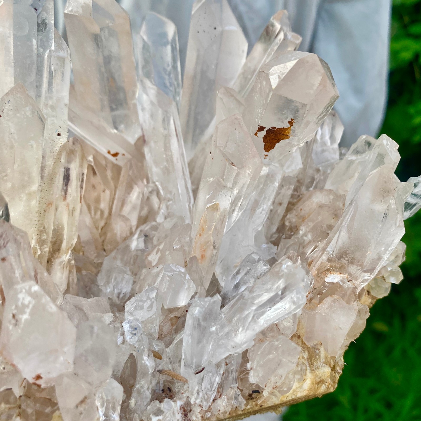 5.51LB Large Natural Clear White Crystal Quartz Cluster Energy Healing Specimen