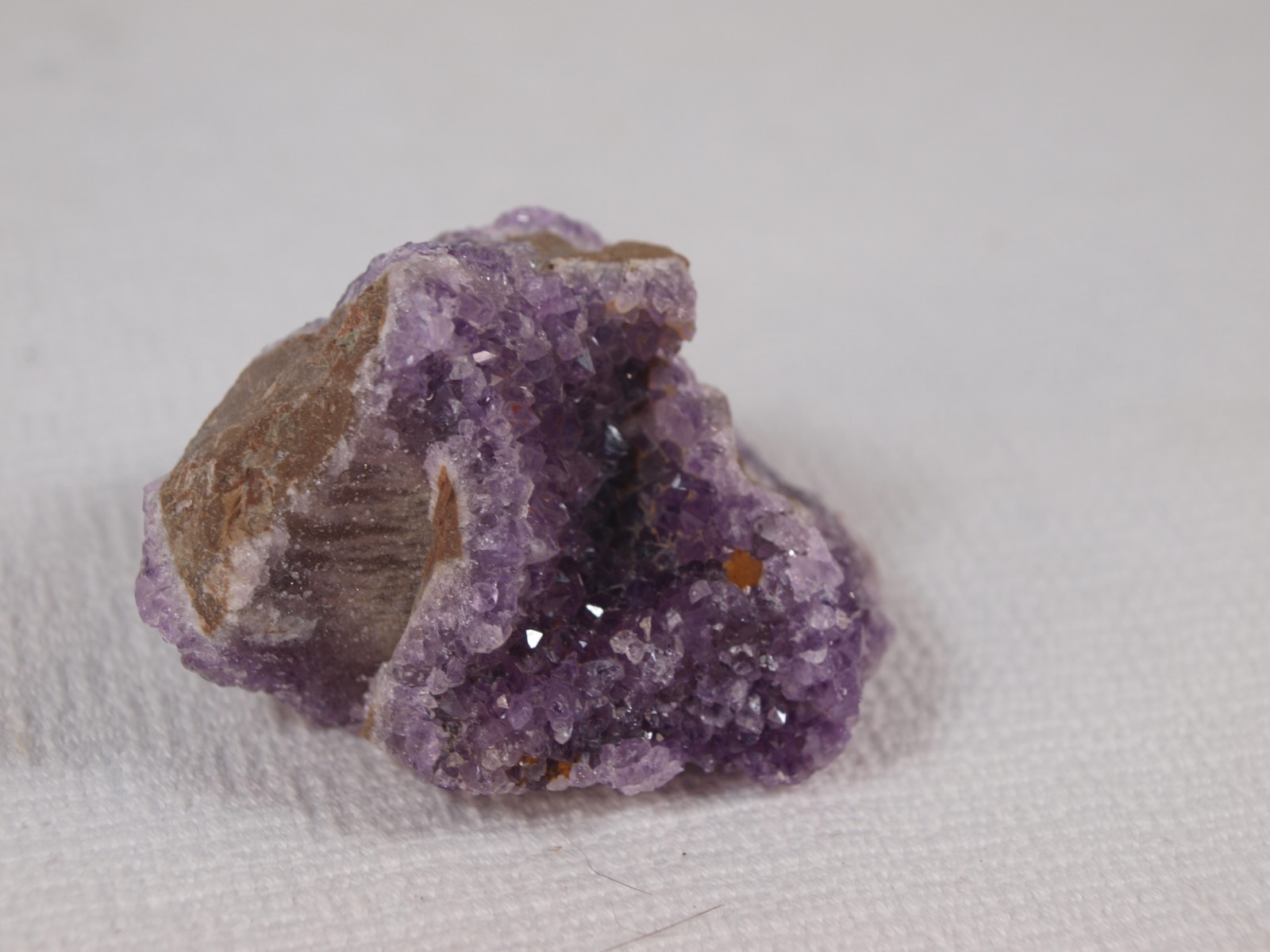 Thunder Bay Amethyst Crystal Pocket on Quartz – Self-Collected – 103.6 g