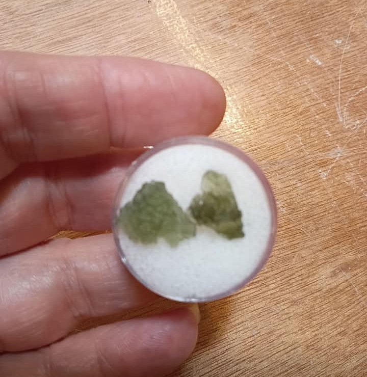 2 Piece Sets Moldavite Genuine Czech. Ships From Arizona