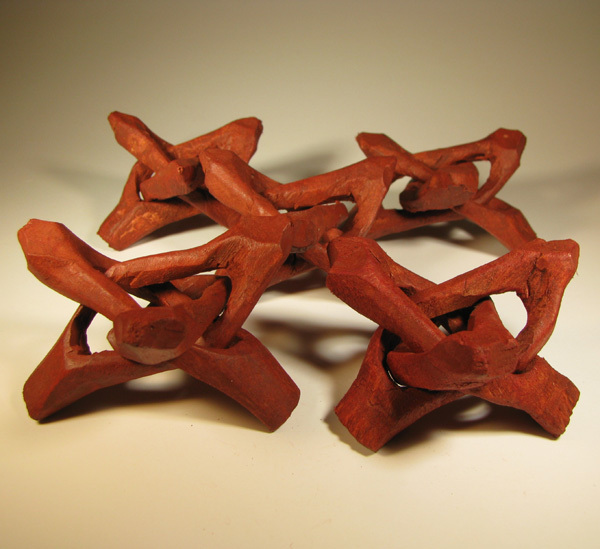 (5) 2″ Carved WOOD TRIPOD COBRA STANDS for Spheres, Eggs, Balls, Globes, Shells