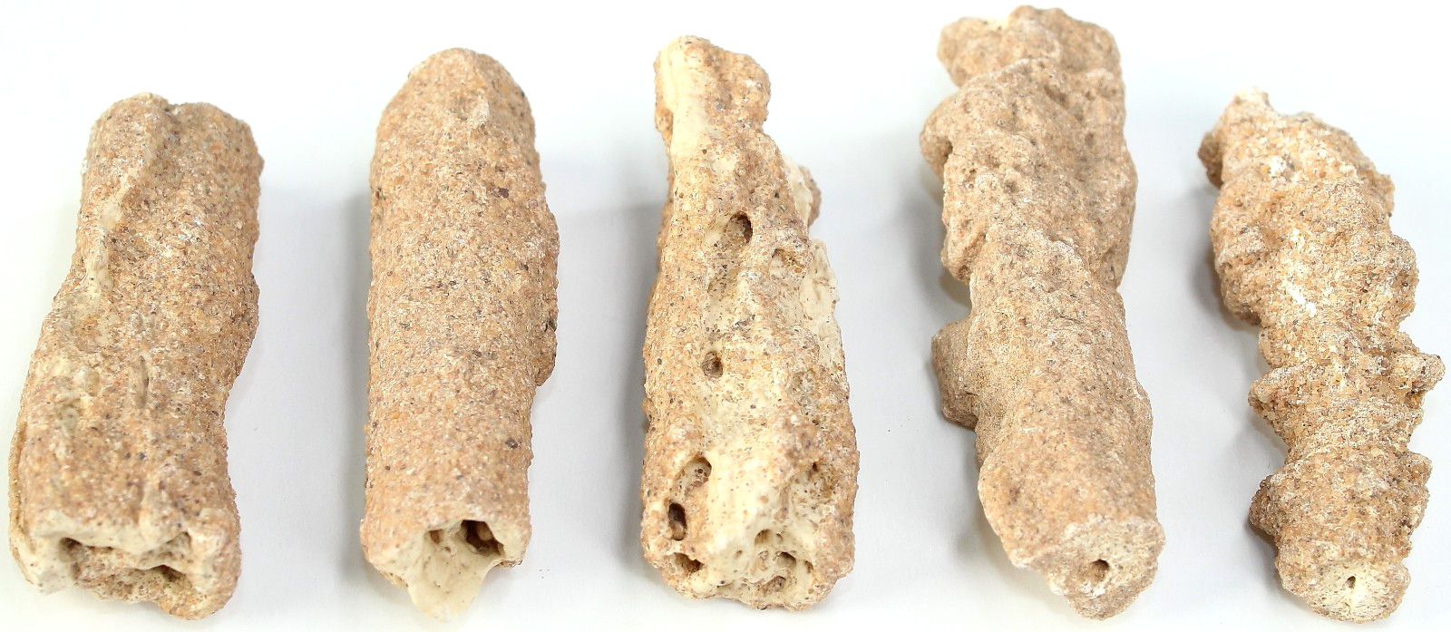 5 Pieces of Rare AAA Algerian Fulgurite (Petrified Lightning) / 76gr / 4109