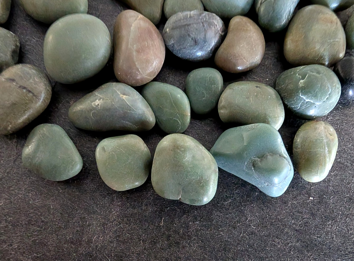 Big Sur Jade Lot 50 Ocean Polished Small Jewelry Stones Round Oval Teardrop
