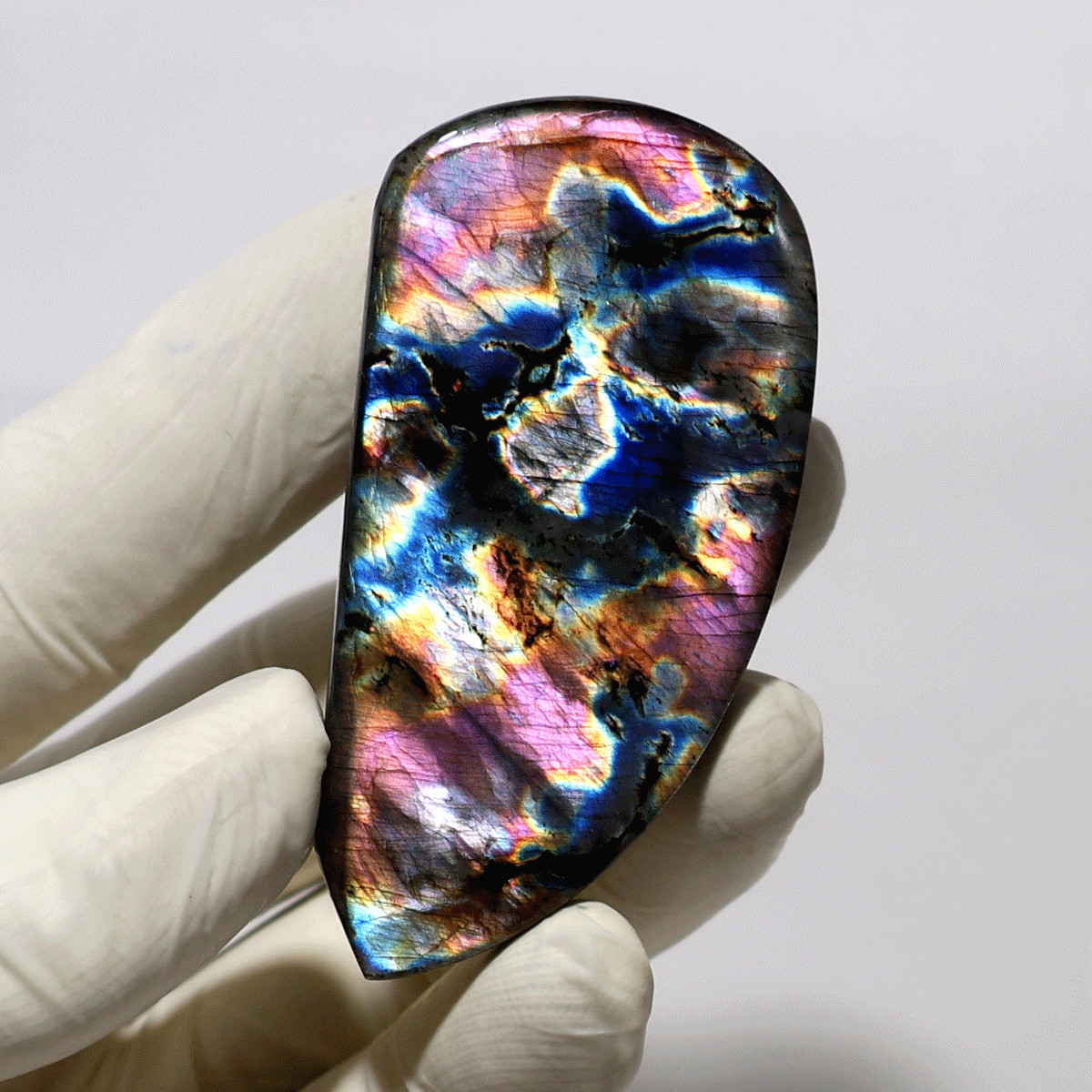 Collision Of Colors~ Natural Aurora Spectrolite Polished Hi-Quality Crystal Slab