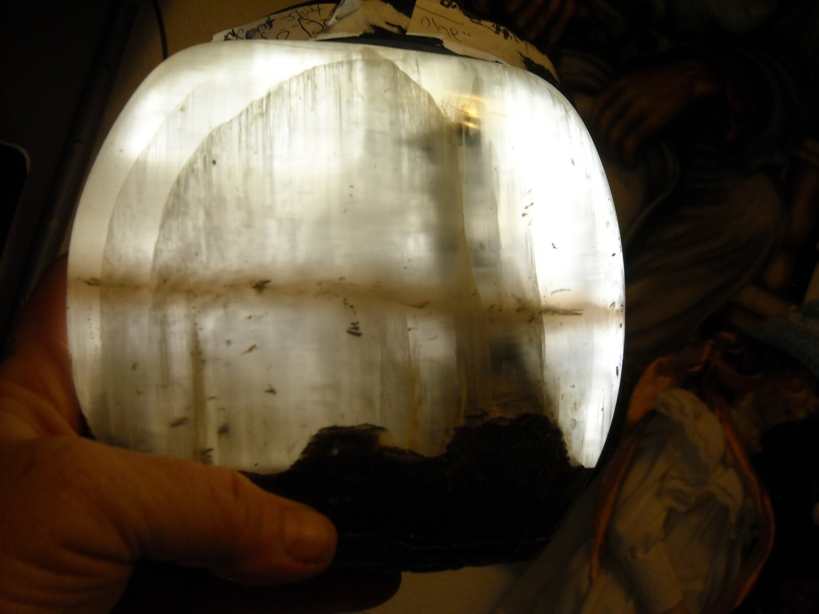 Large heavy display specimen piece gemstone 3 lb 15.8oz 6 W X 5.25 tall X 2″deep