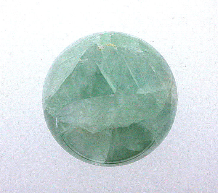 2 1/2 Inch 62mm Green Fluorite Gemstone Gem Stone Sphere Crystal Ball S5
