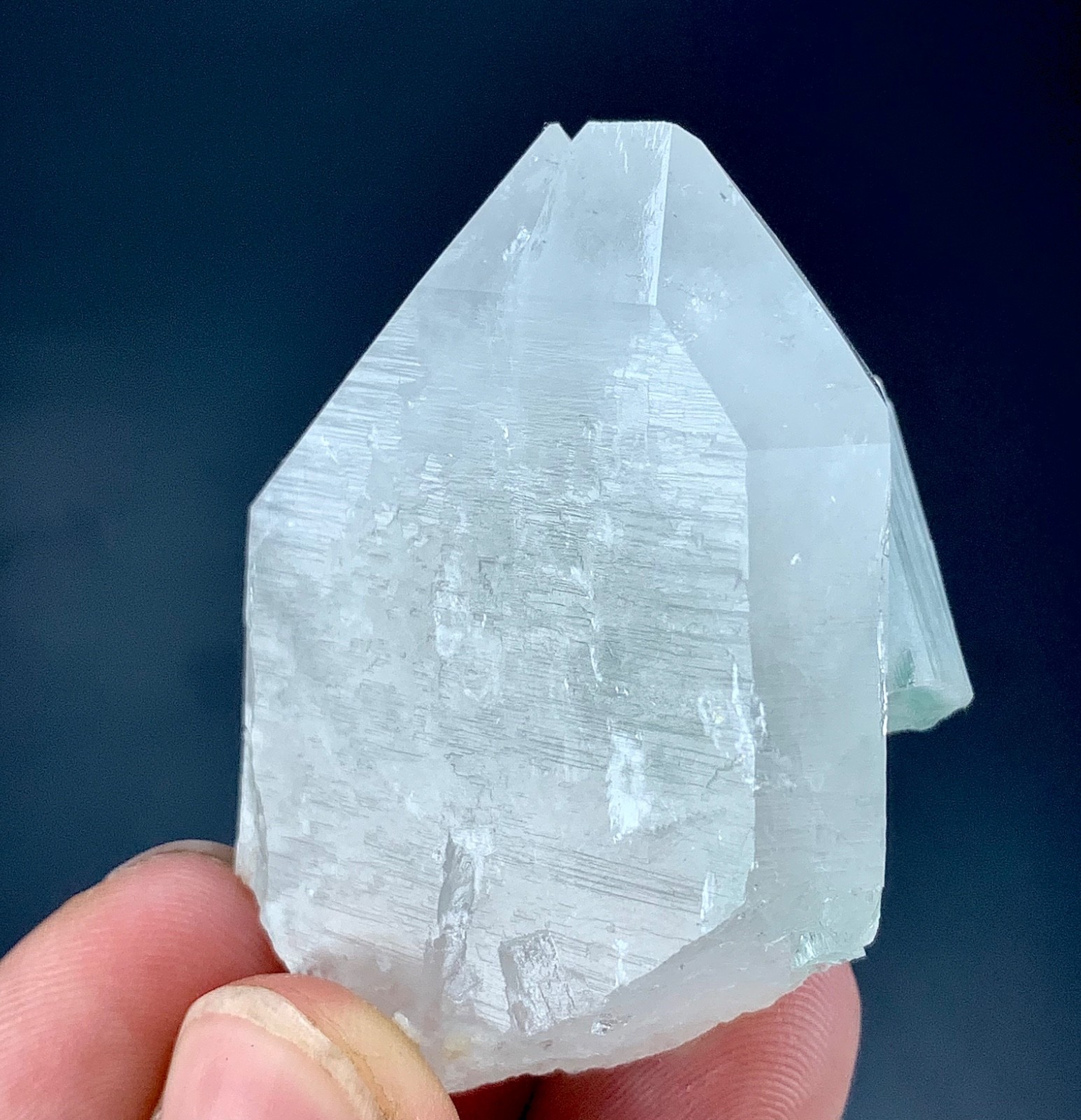 199 CTs Green Tourmaline Crystal With Quartz Attached specimen from Afghanistan