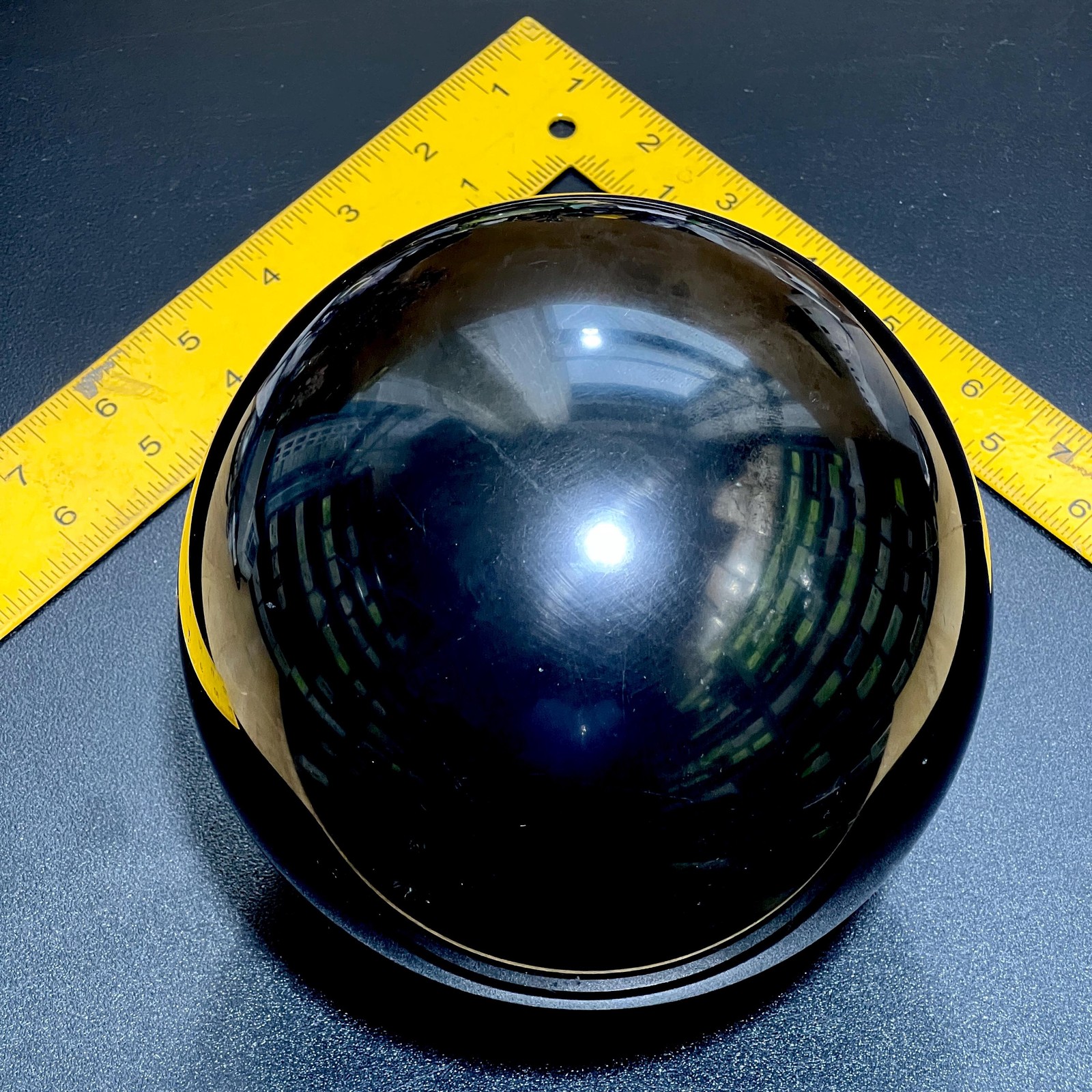 Super Extra Large Karelian Black Shungite Sphere (6 Inch Diameter, 9 LBs)