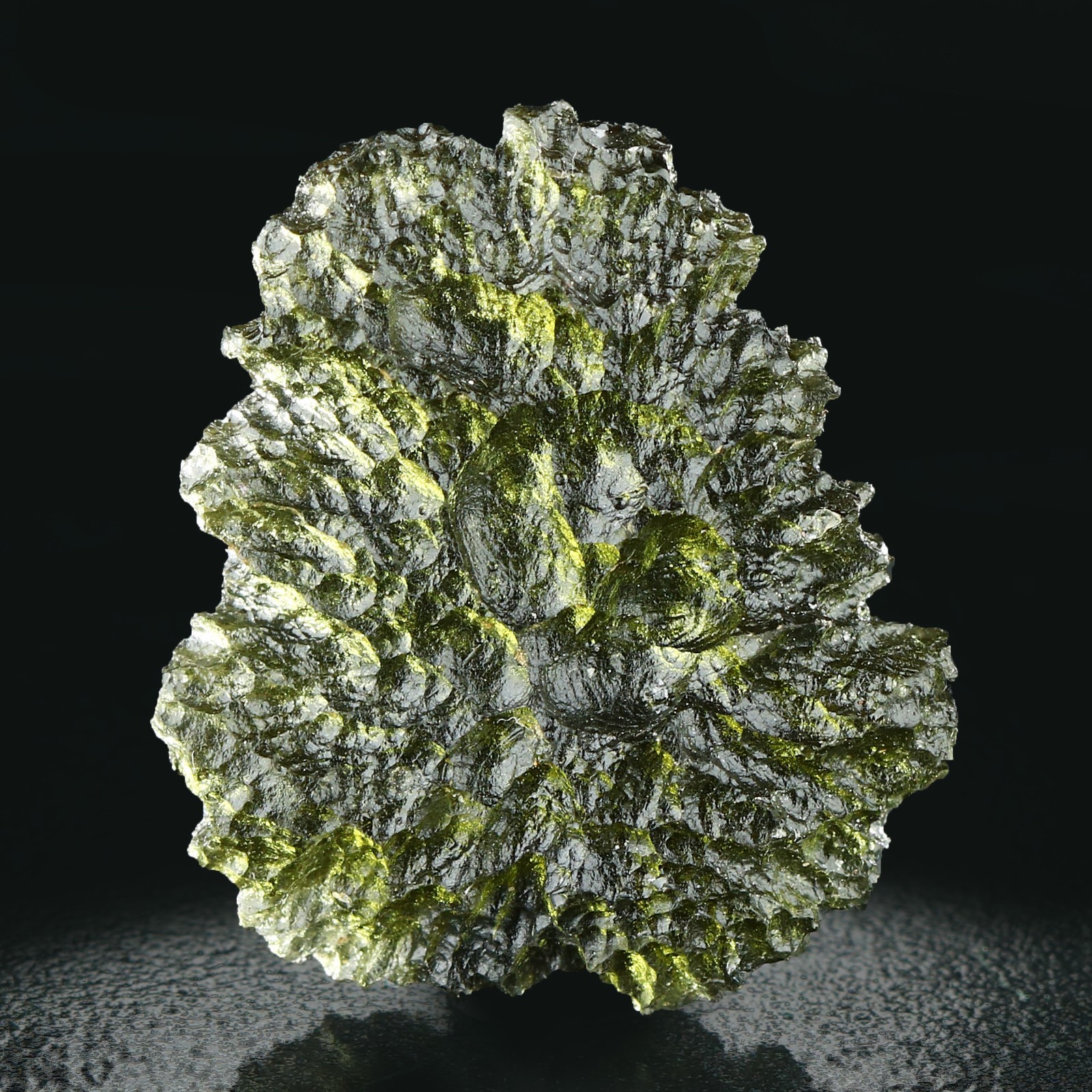 Natural Green Moldavite from Parýz (Paryz), South Bohemia, Czech Republic