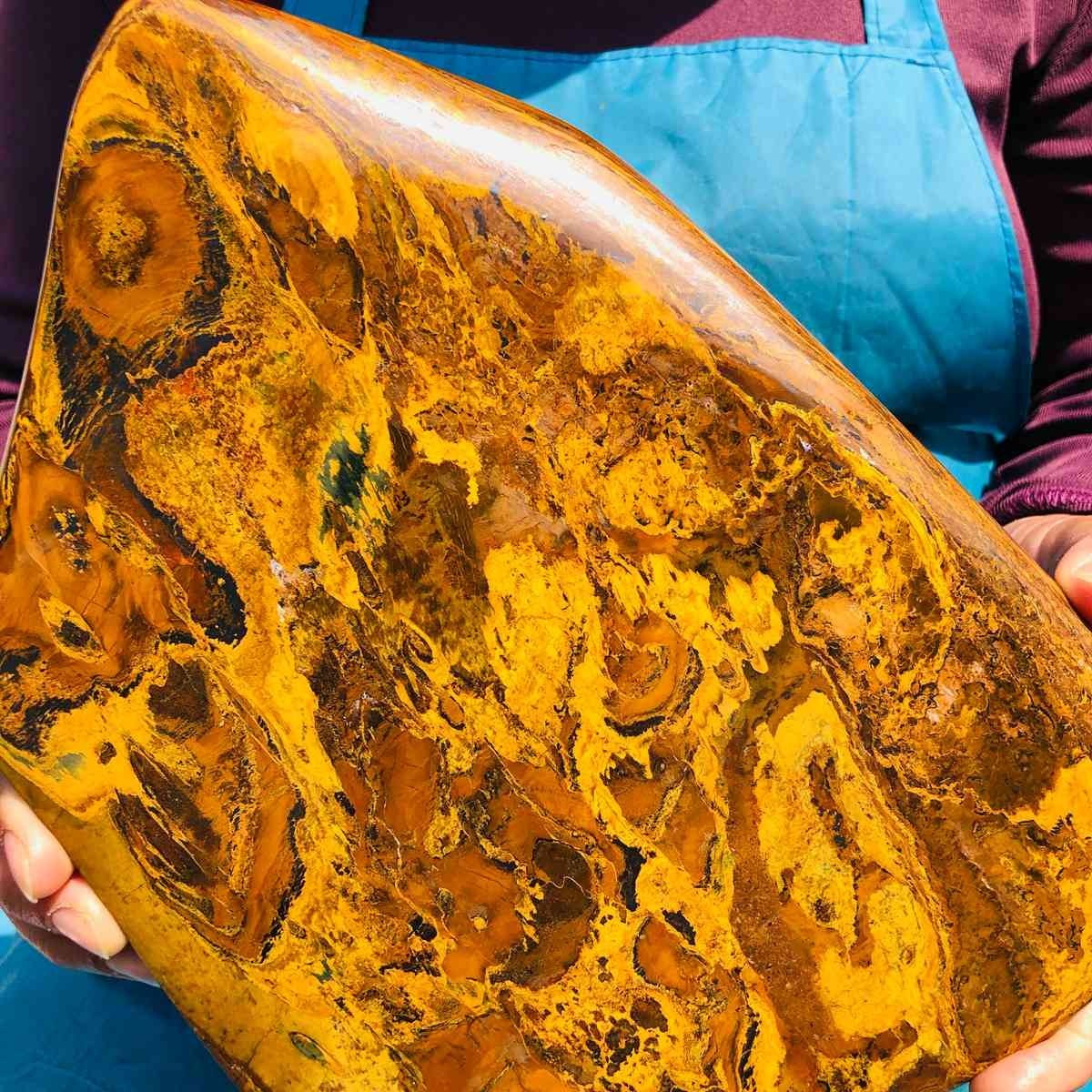 4310G Large Natural Tiger’s Eye Quartz Crystal Rough Mineral Specimen MH5337