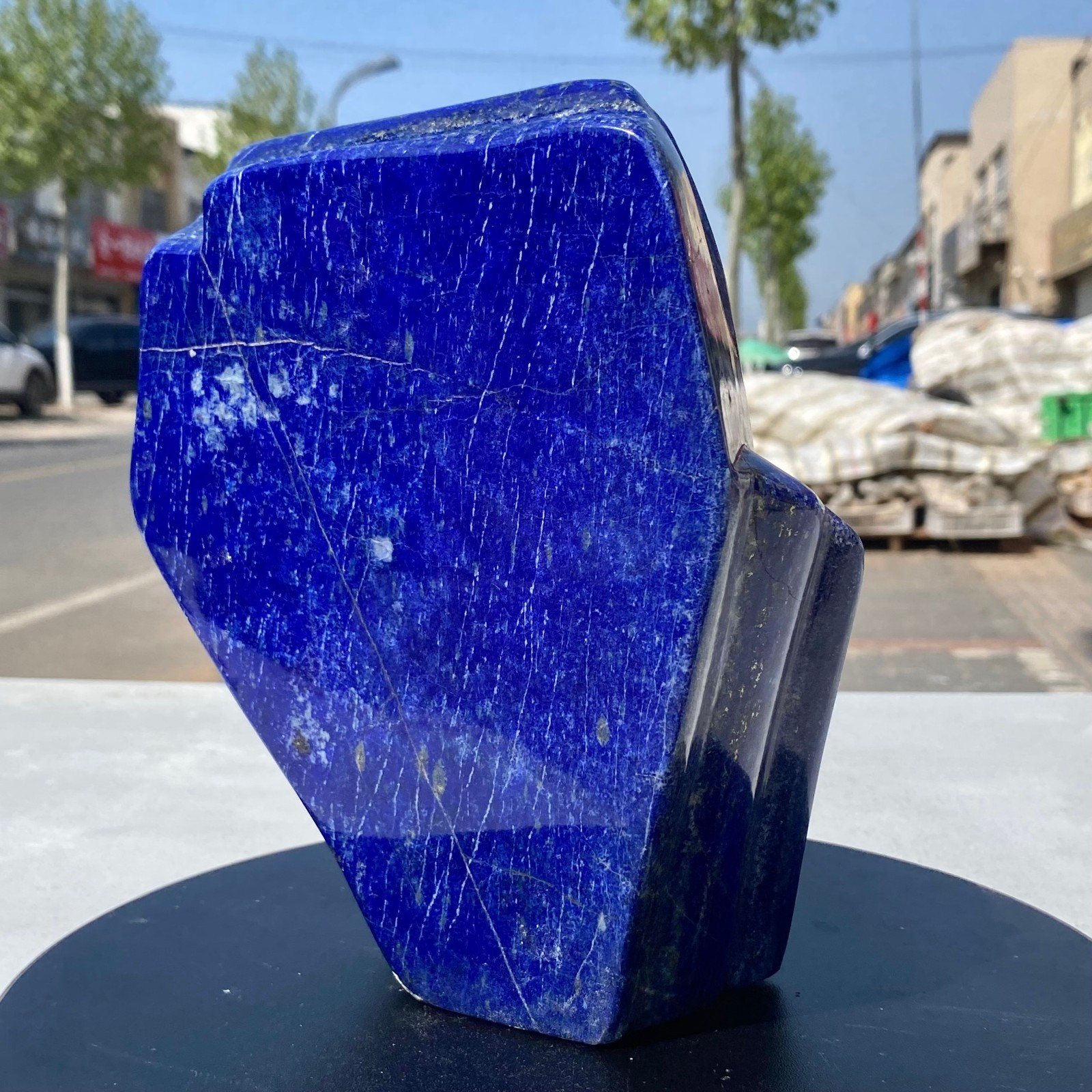 7.71LB Natural Stone Lapis Lazuli Freeform Polished Crystal Mineral Specimen