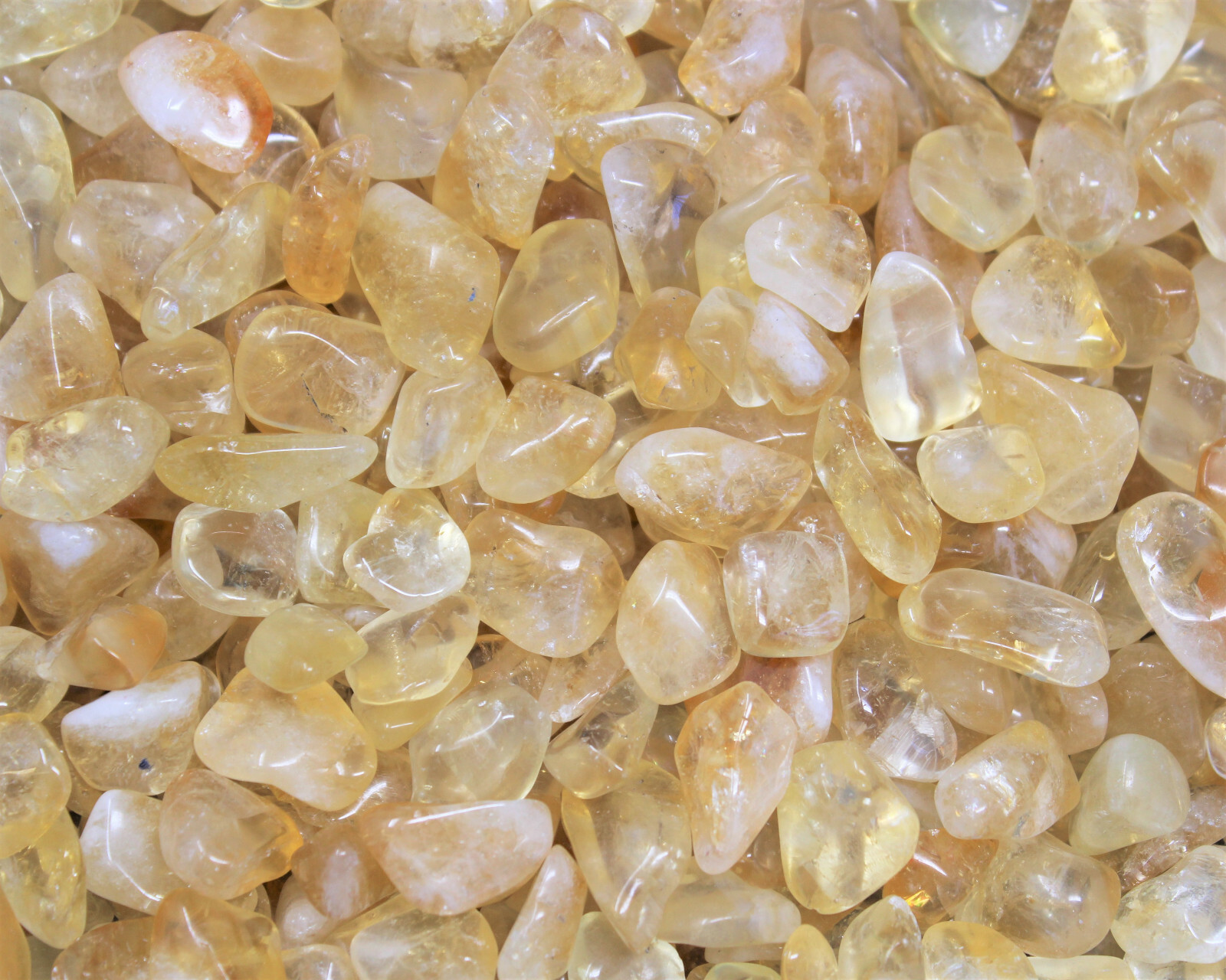5 lb Bulk Citrine Tumbled Stones: A Grade (Crystal Healing, Chakra)