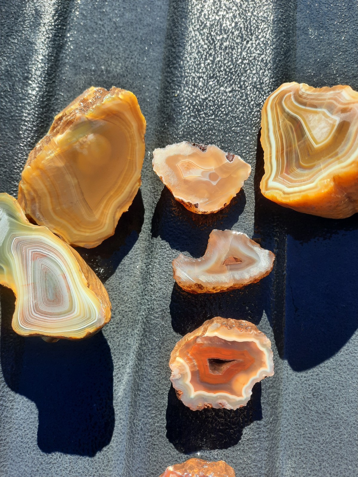 Mixed Agate Lot! Half Nodules Rough! 1 Lb.