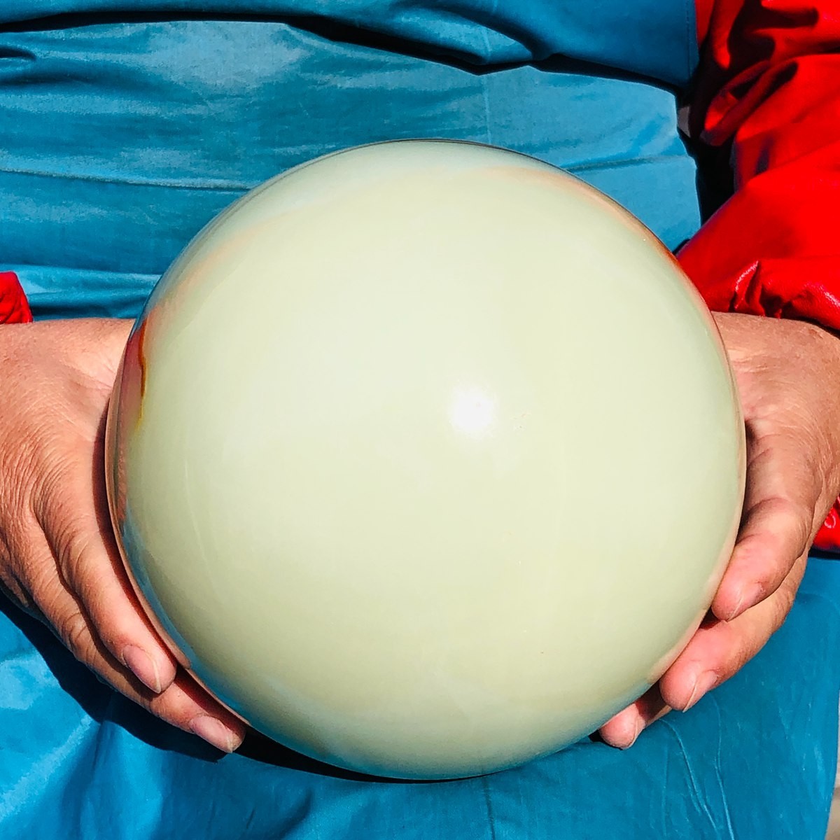 6000g Natural Afghan Jade Chakra Quartz Sphere healing ball Specimen