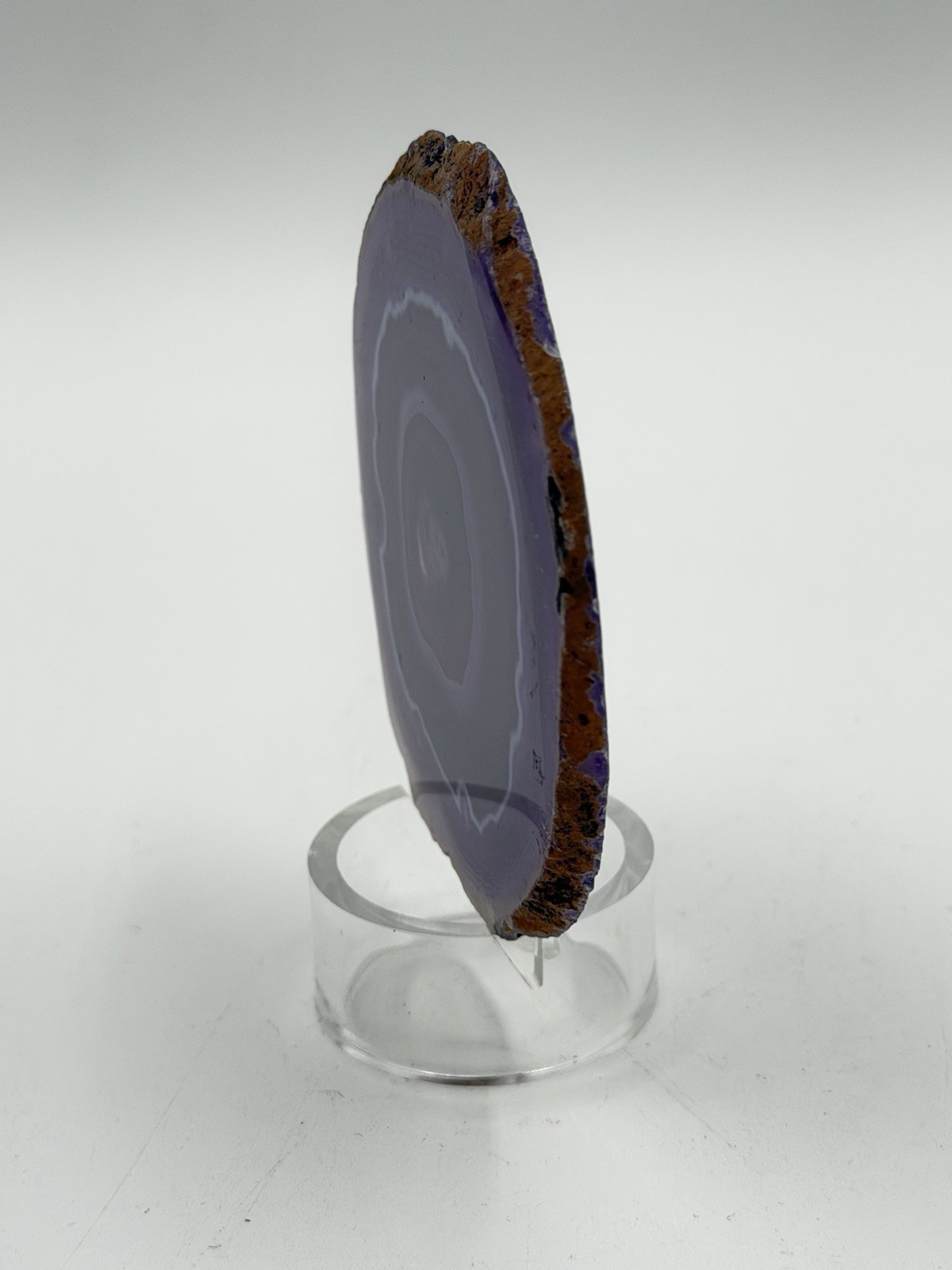 Agate Geode Slice Polished Display or Coaster 3 1/2 x 3 3/16″ B