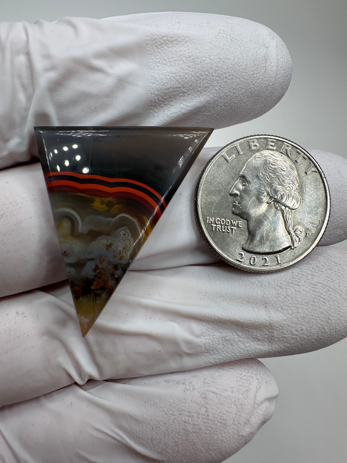 RARE ( 31 ct. ) Kentucky Agate Designer Cabochon from Estill County, Kentucky