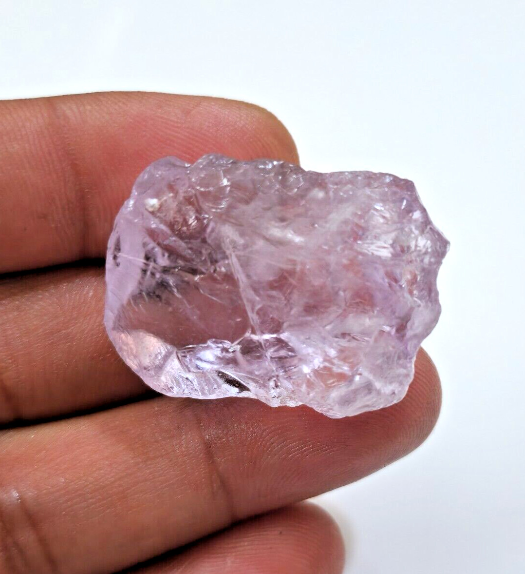 Terrific Raw 109 Crt Pink Amethyst Rough Rare Loose Gemstone For Making Jewelry