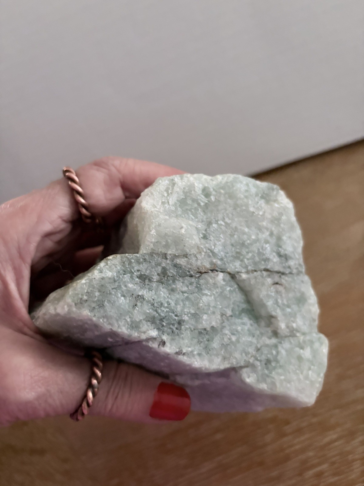 6″ x 3.75″ LARGE NATURAL ROUGH GREEN AVENTURINE QUARTZ STONE 3 lbs 10.5 ozs
