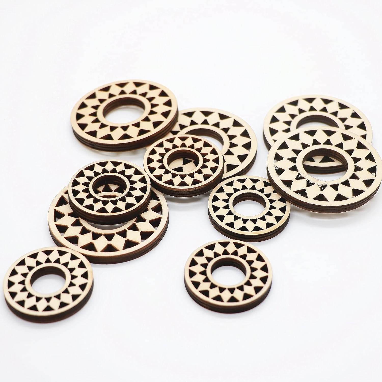 10PCS Wooden Crystal Ball Stand Sphere Holder Display Egg Rock Base 20-100mm