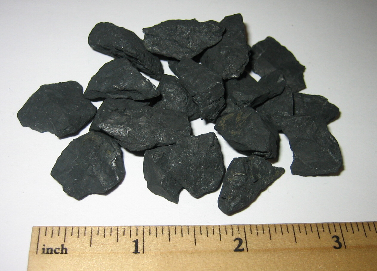 20+ NATURAL ROUGH SHUNGITE HEALING PURIFICATION STONE MINERALS RUSSIA ~ 50grams