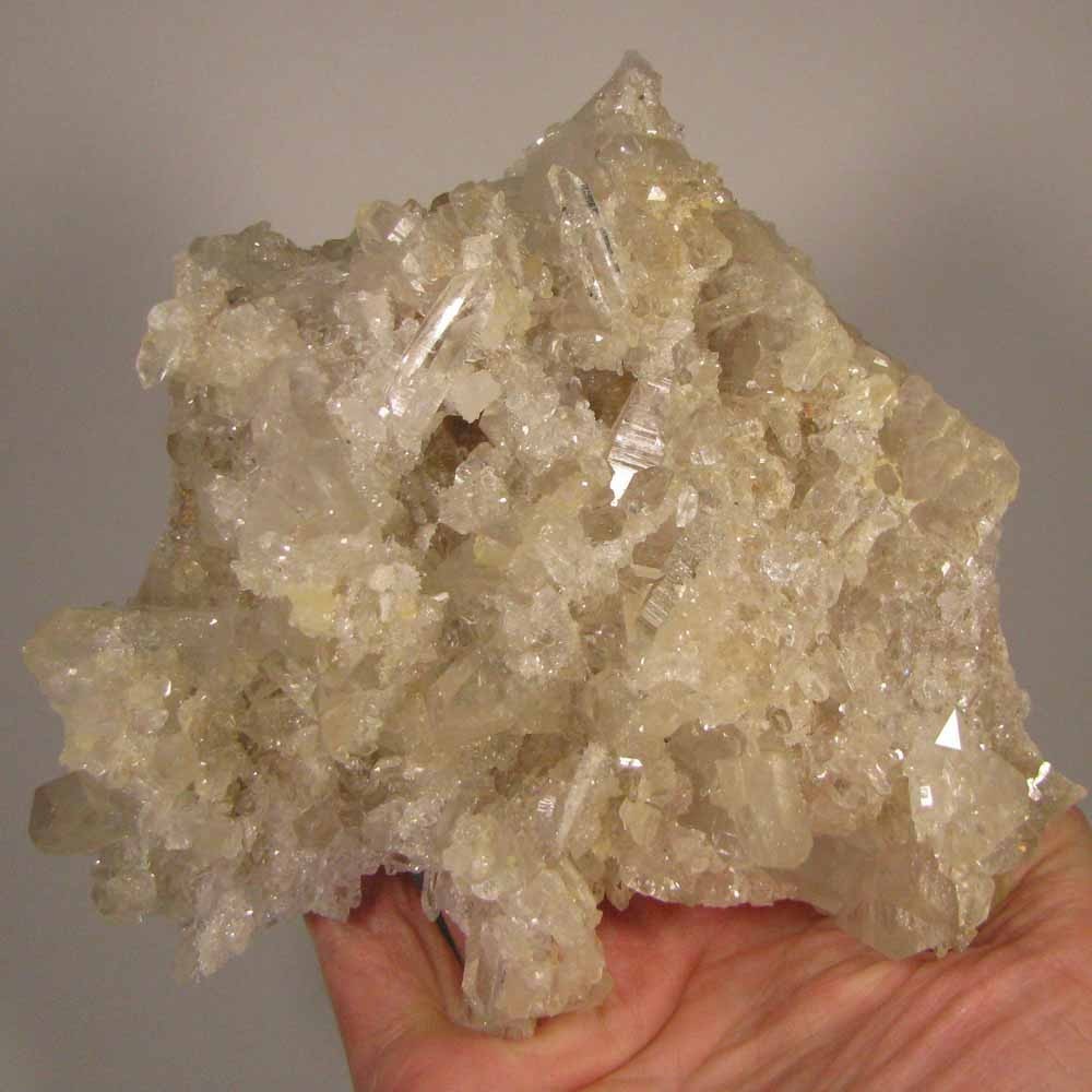 5.7″ Clear QUARTZ Crystals Cluster – Mt. Ida, Arkansas – 1.4 lbs.