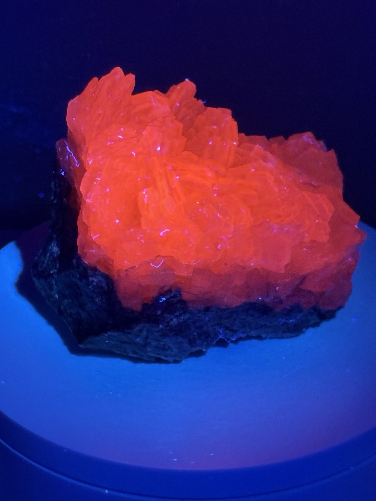 RADIANT Sandwich Calcite Fluorescent Mineral Specimen – China
