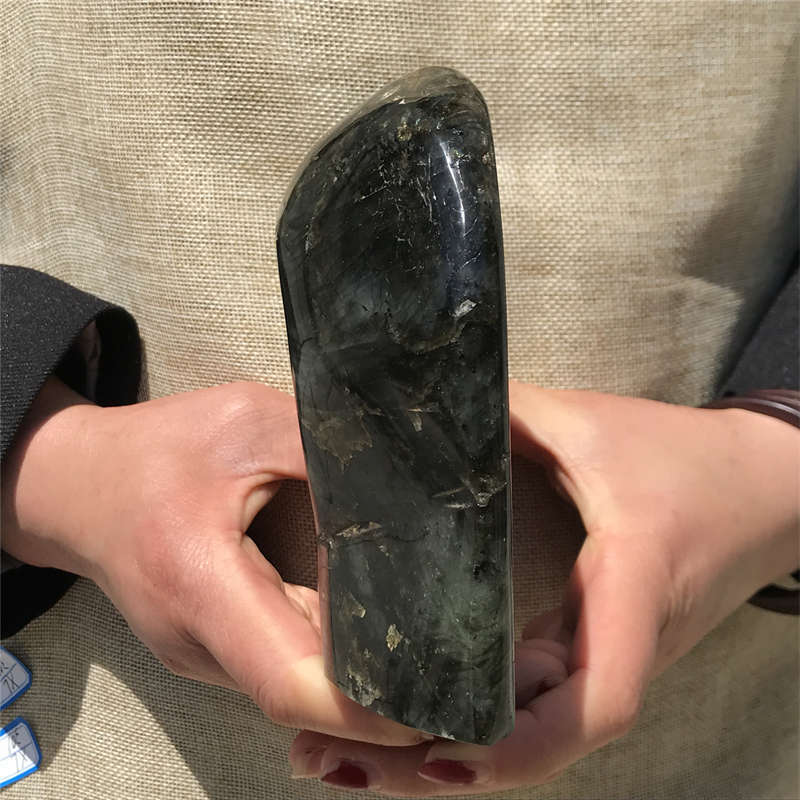1.52kg Natural Labradorite Quartz Crystal Spectrolite Mineral Reiki healing