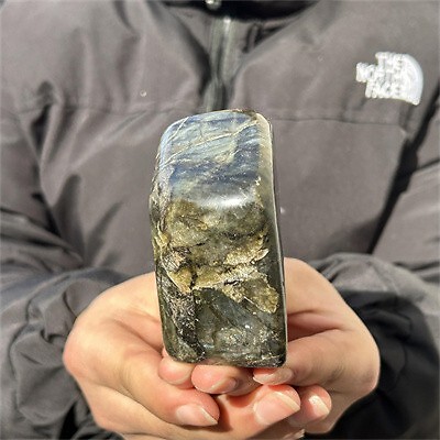 580g Natural Labradorite Quartz Crystal Spectrolite Mineral Reiki healing
