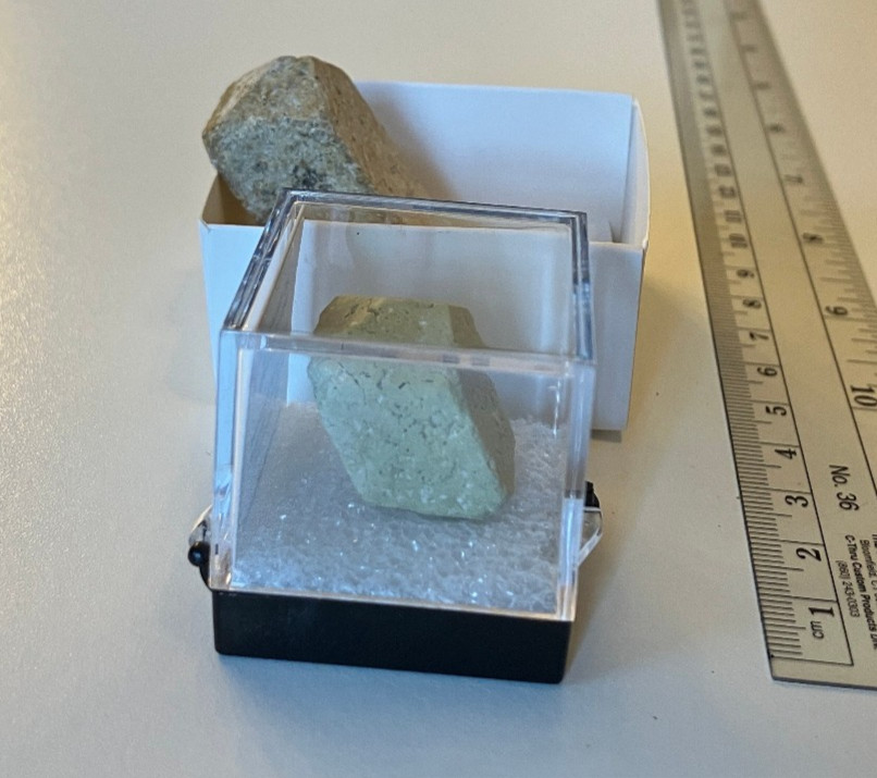 Epidote Pseudomorph after Orthoclase + Orthoclase Crystal