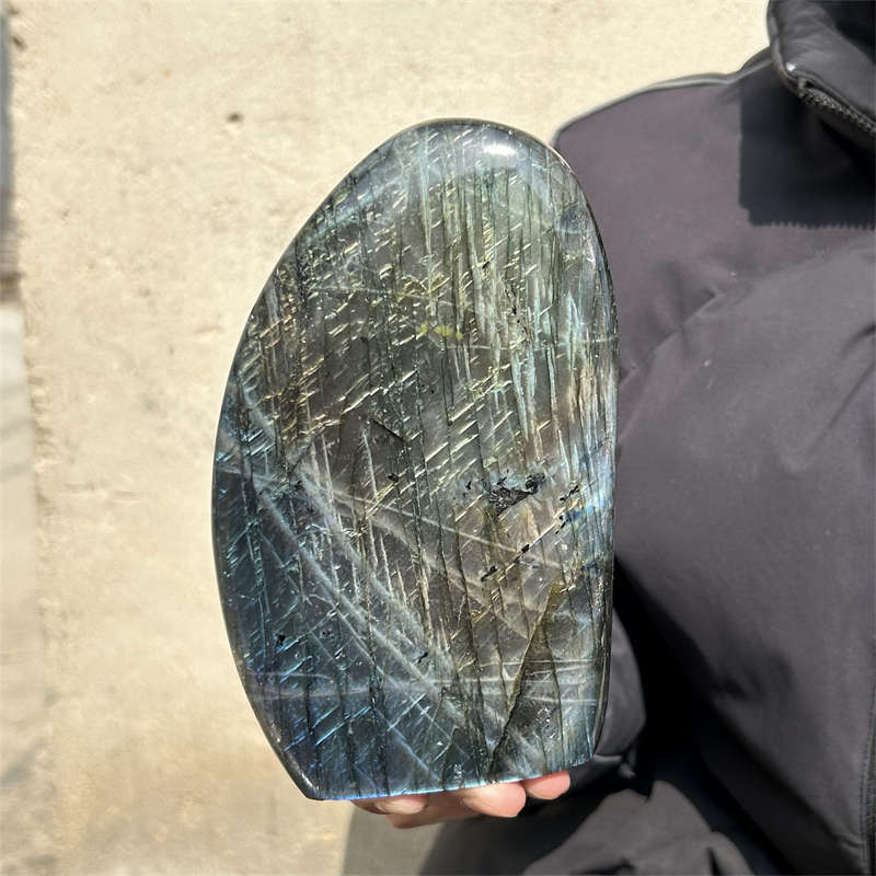 1.8kg Natural Labradorite Quartz Crystal Spectrolite Mineral Reiki healing