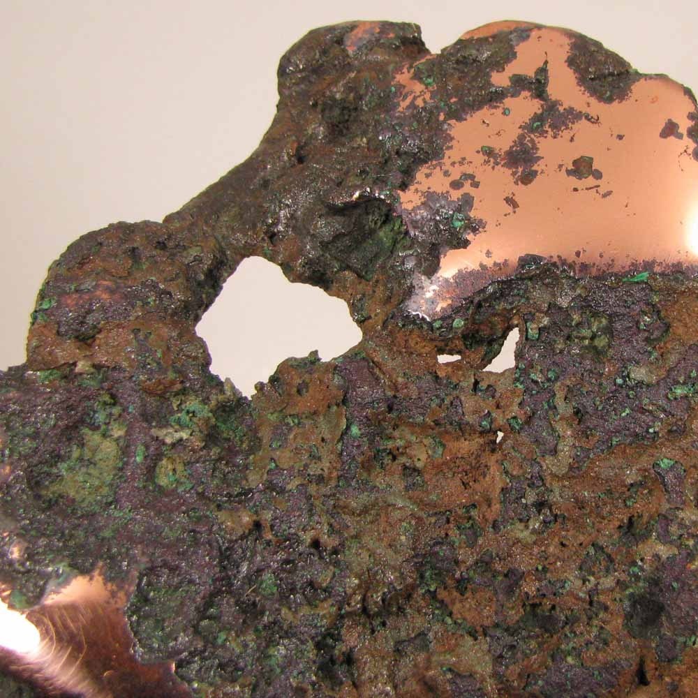 5.1″ Polished Glacial Native FLOAT COPPER Butchite Specimen – Michigan – 1.2 lbs