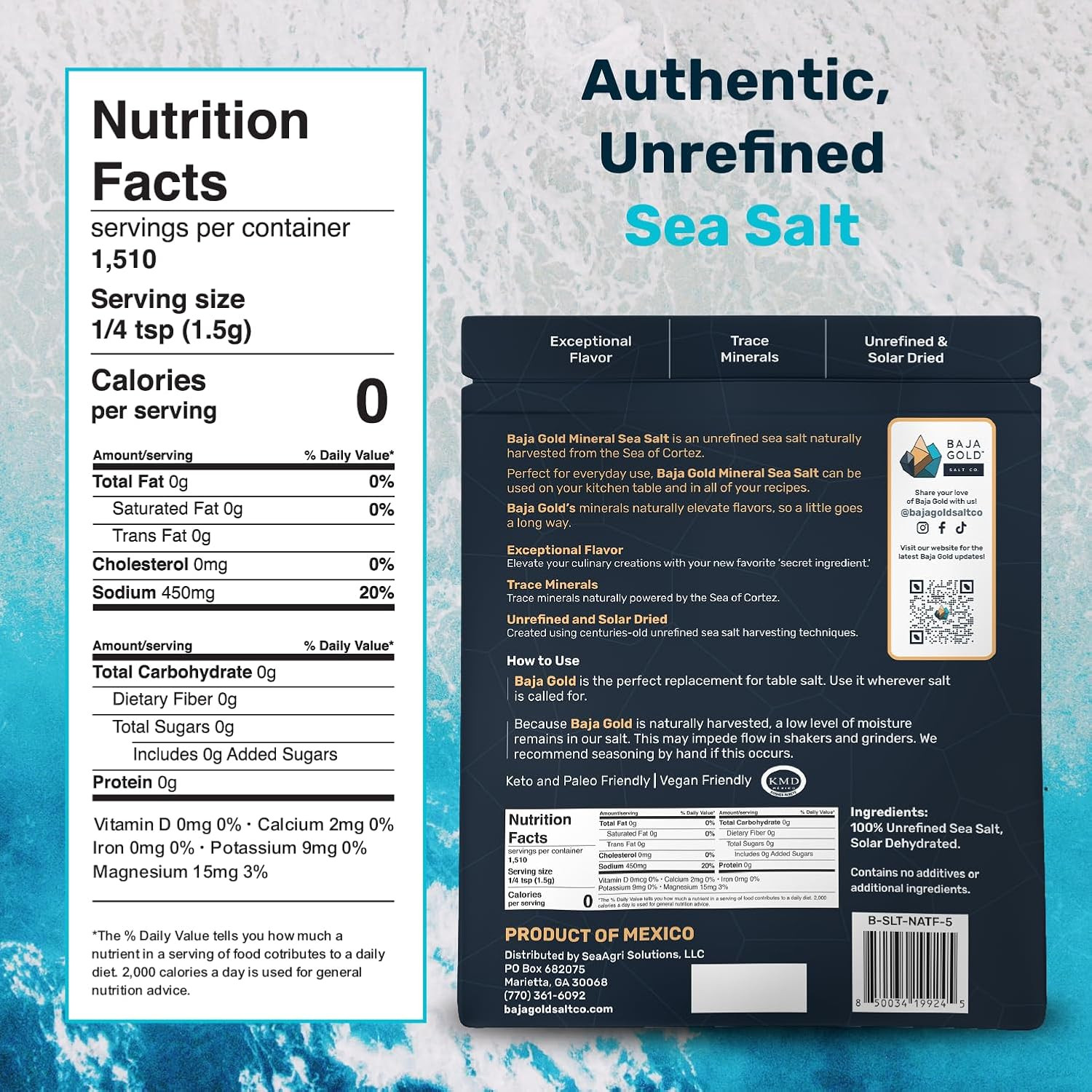 Signature Mineral Sea Salt – Recommended by Gary Brecka – Organic Natural Grain