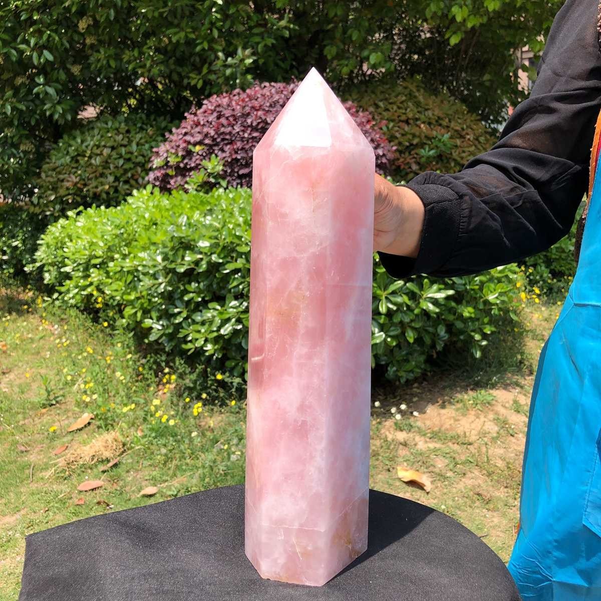 9.46LB Large Natural Powder Crystal Column Wand Obelisk Mineral Healing 5052