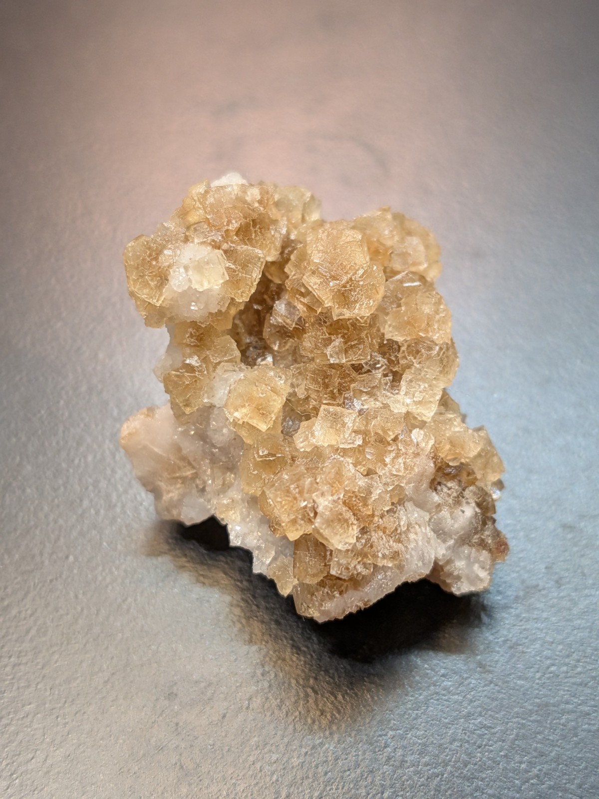 Brown Fluorite Cluster with Quartz Fluorescent Western Kentucky USA