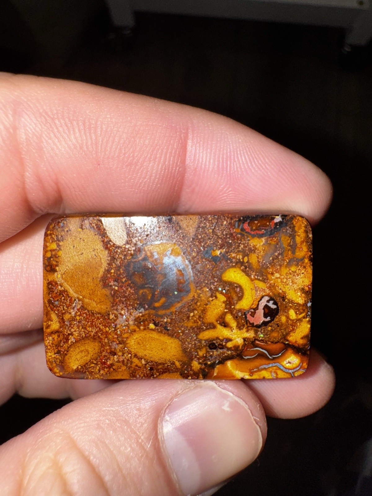 15.0 Gram Australian Boulder Opal – Koroit Matrix Pattern – Natural Solid Opal