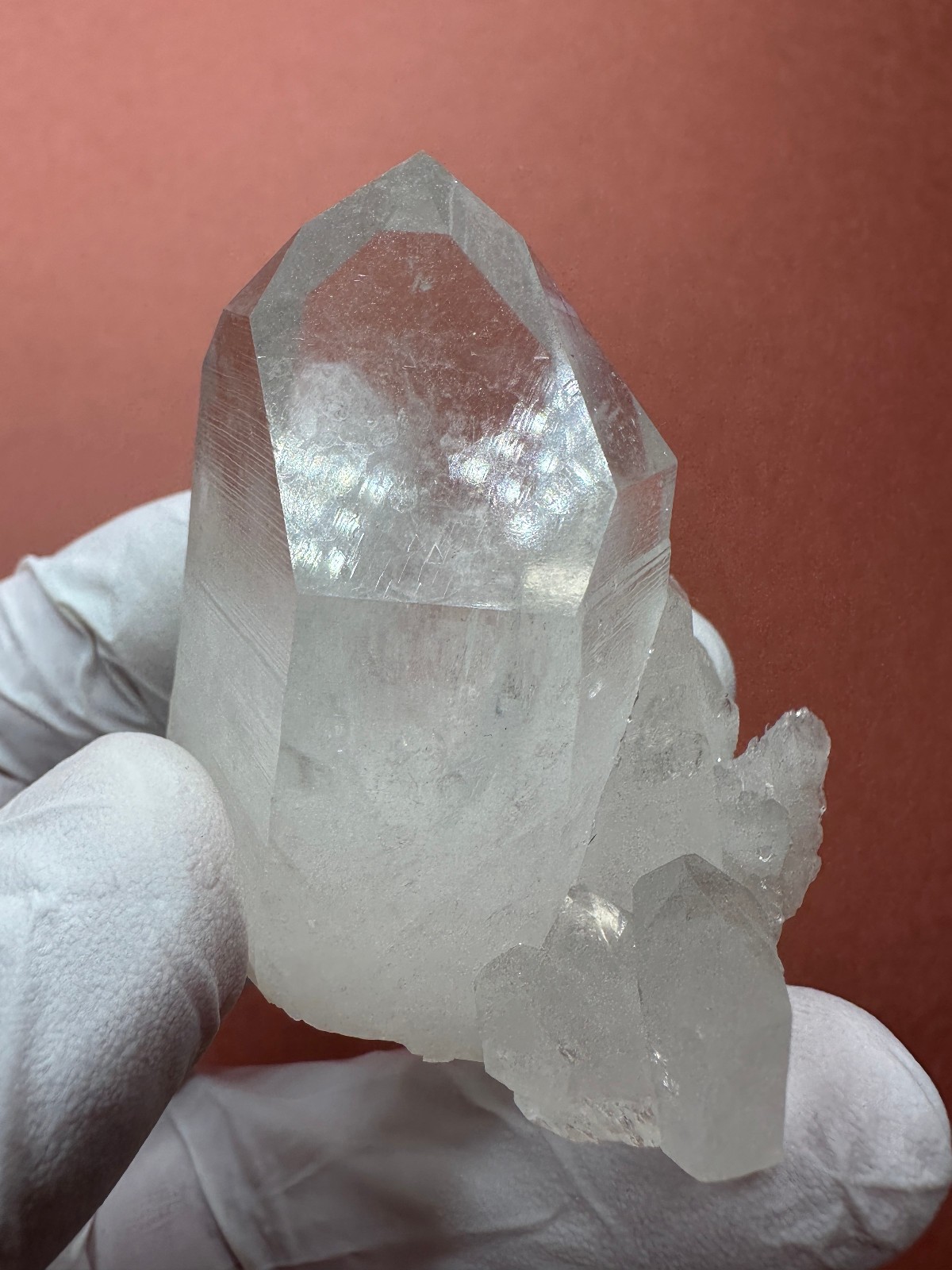 Dozens of Record Keepers__Clear Rare Arkansas Quartz Crystal Cluster