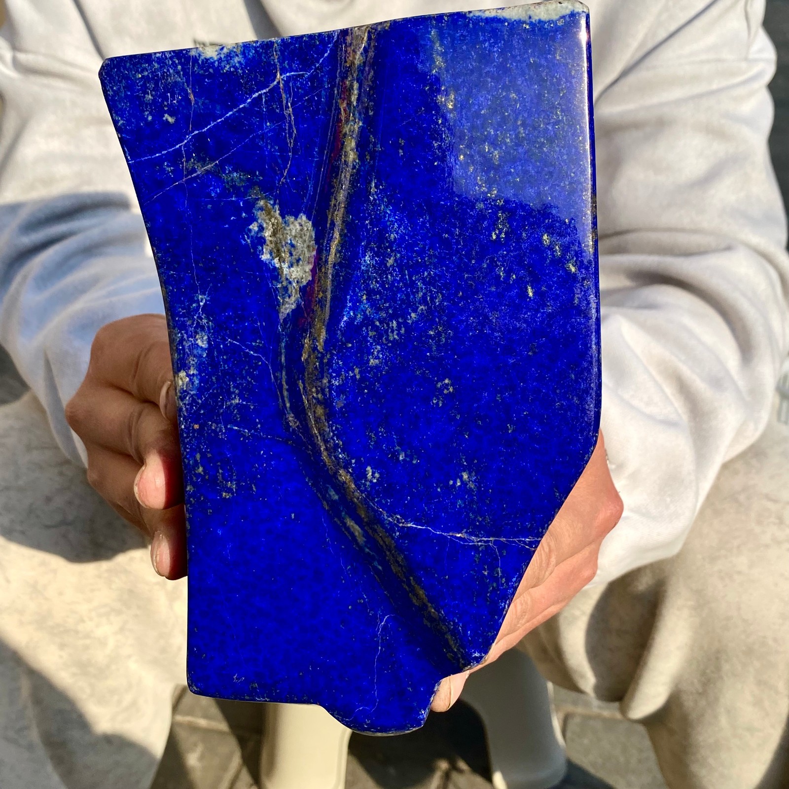 7.3LB Natural Stone Lapis Lazuli Freeform Polished Crystal Mineral Specimen