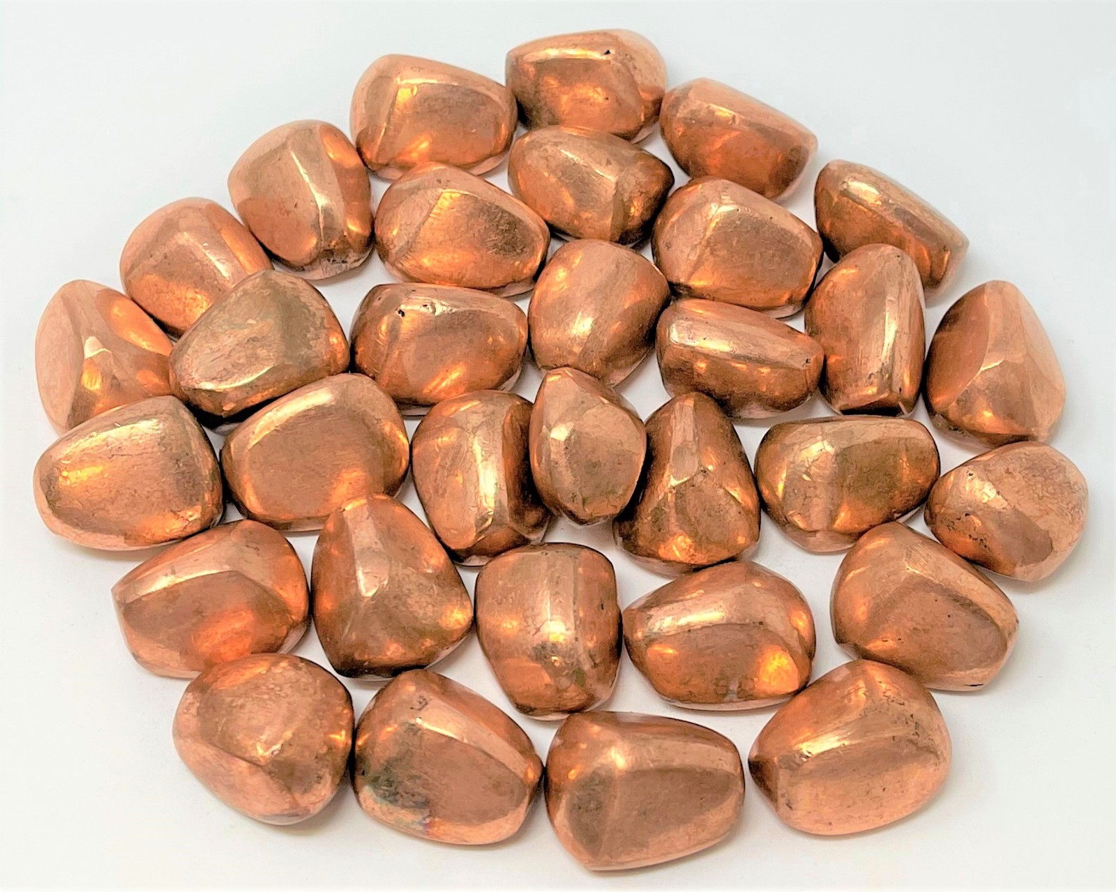 Copper Tumbled Stones Wholesale Bulk Lots (Polished Natural Copper Crystals)
