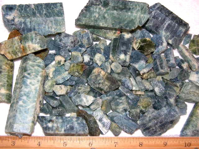 Aquamarine rough crystal deep blue Zambia bigger pieces 1/2 pound 3 plus pieces
