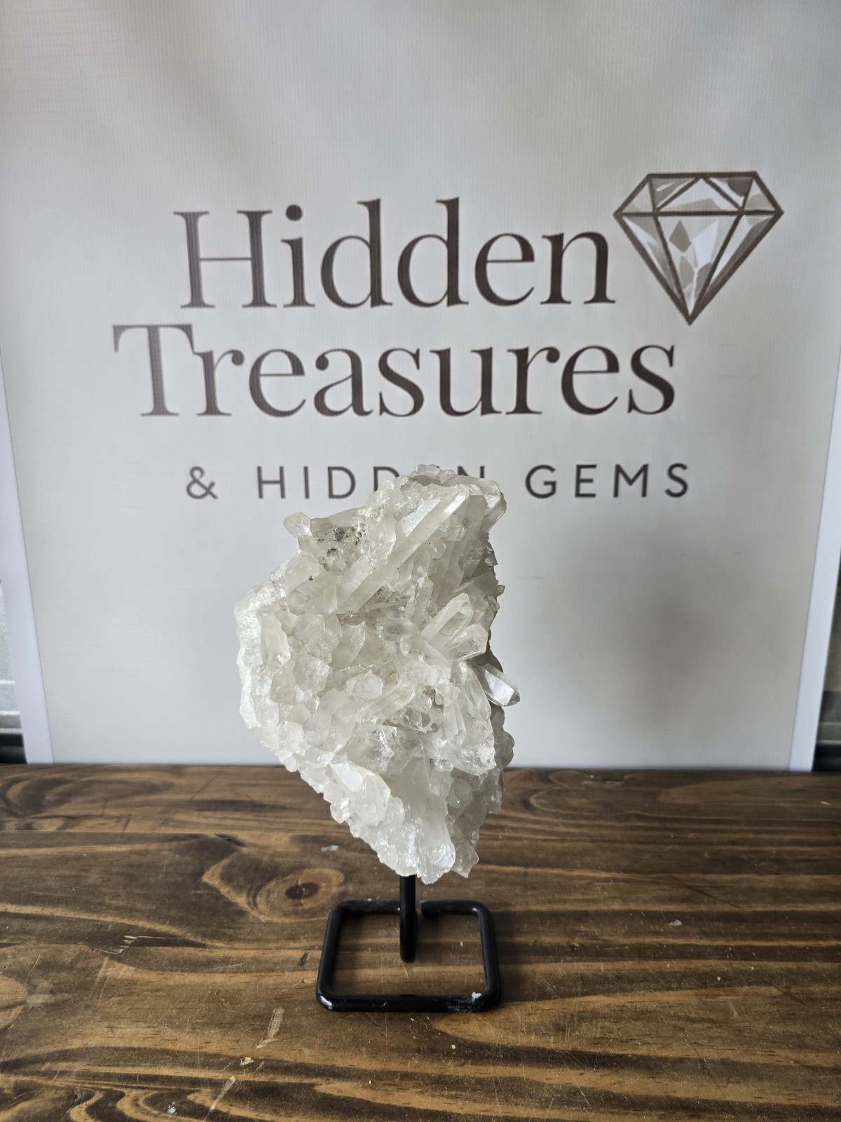 Massive Natural Quartz Crystal On A Stand – 6.7 Pounds