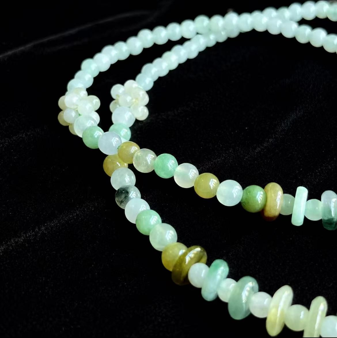 One Of A Kind Handmade Grade A Burma Jadeite Necklace Luxury Collector Jewelry