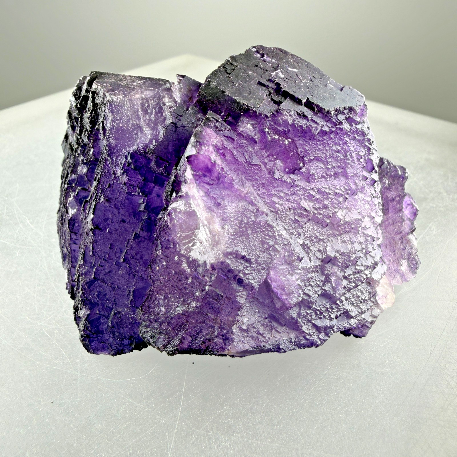 Purple Fluorite Crystals: Illinois-Kentucky Fluorspar Dist., Hardin Co. Illinois