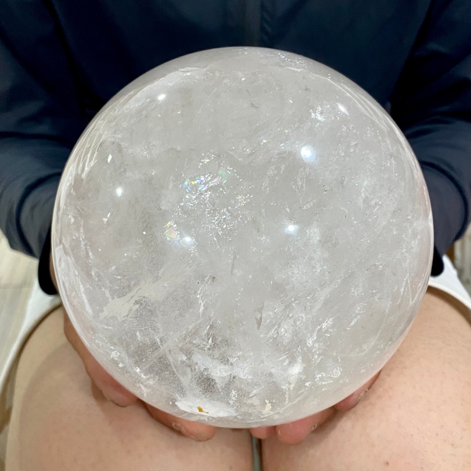 7.47LB Natural clear quartz sphere quartz crystal ball reiki Energy healing