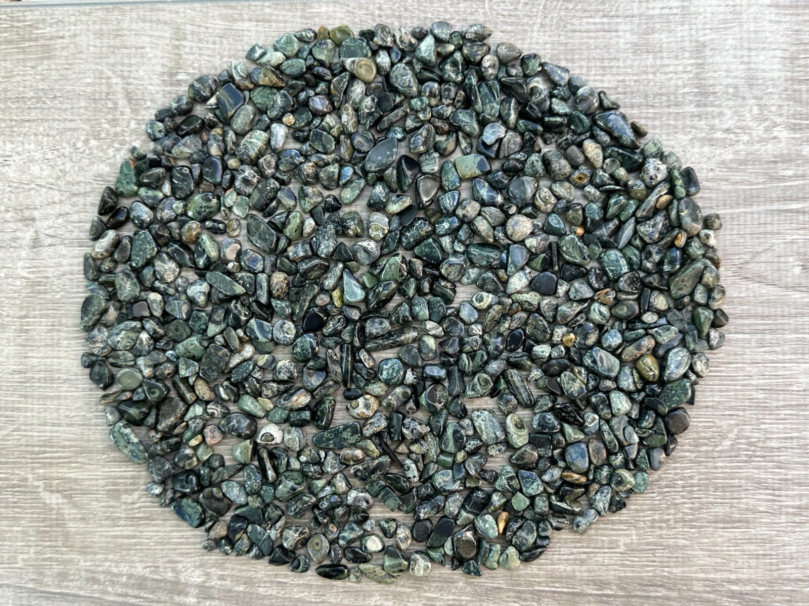 Grade A++ Kambaba Jasper Semi Tumbled Gemstone Chips 4-10mm, Wholesale Bulk Lot