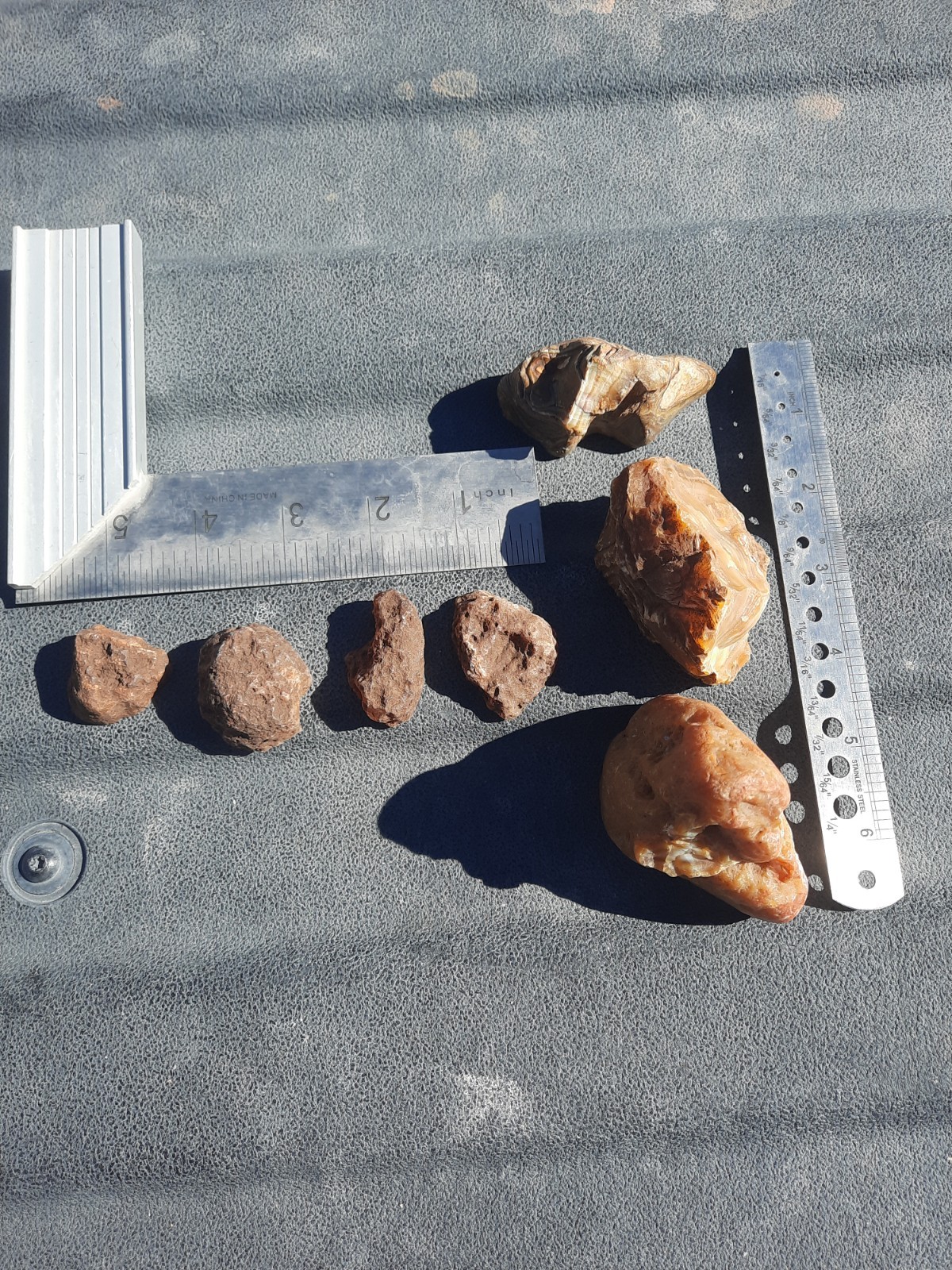 Mixed Agate Lot! Half Nodules Rough! 1 Lb.