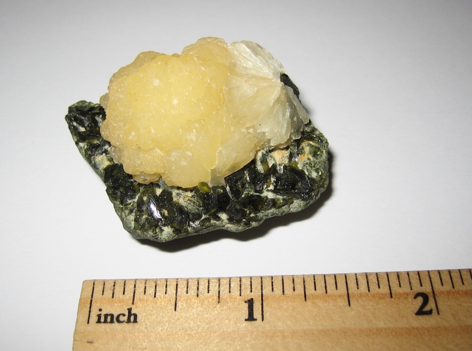 1.7″ BEAUTIFUL SMALL RARE! NATURAL STILBITE & EPIDOTE CRYSTAL CLUSTER MALI 34.6g