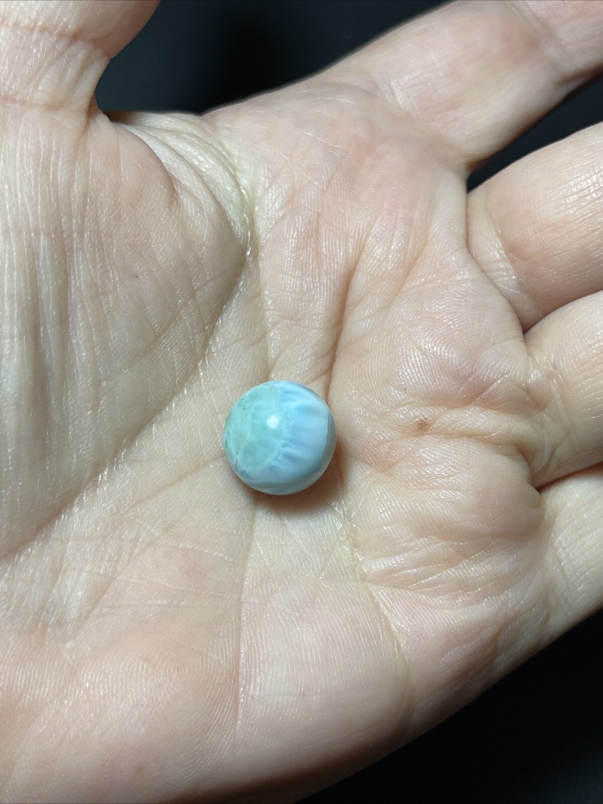 Larimar Mini Sphere Ball Orb Marble 12mm