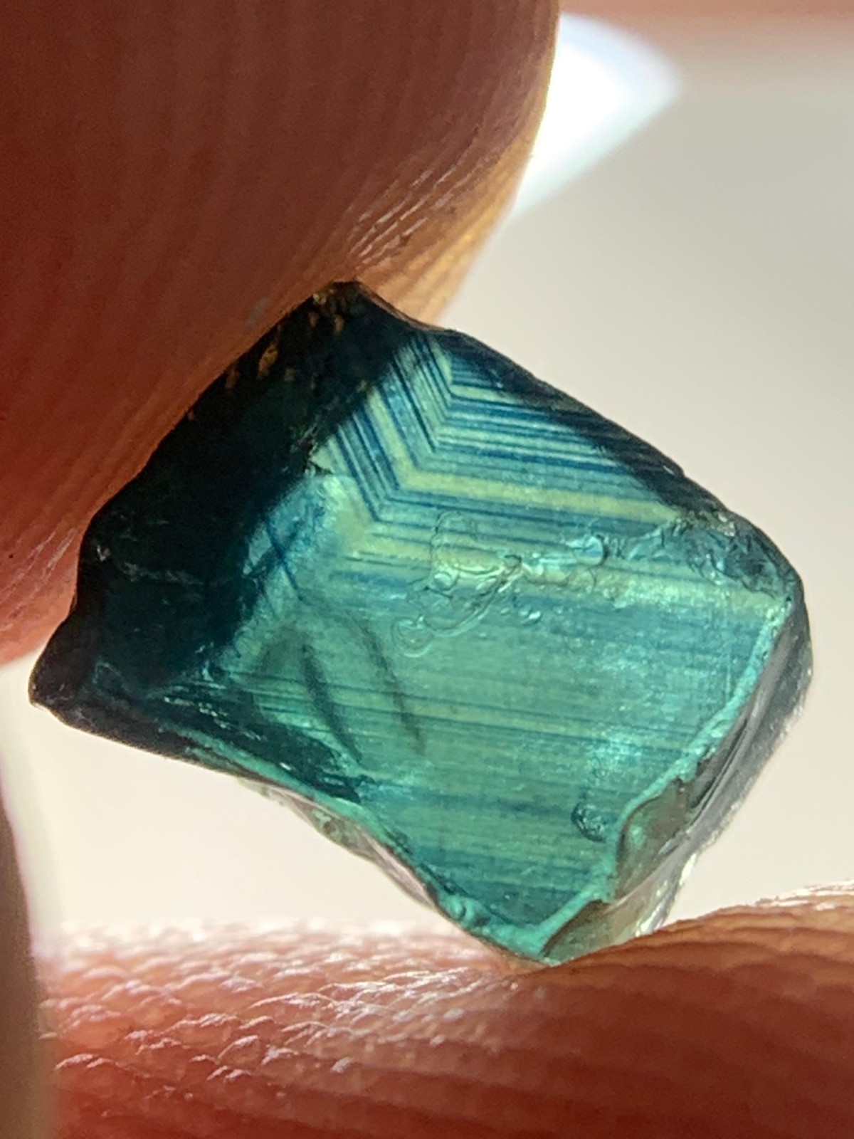 1.50 Crt Amazing Facet Grade Teal Sapphire Rough Piece @Madagascar