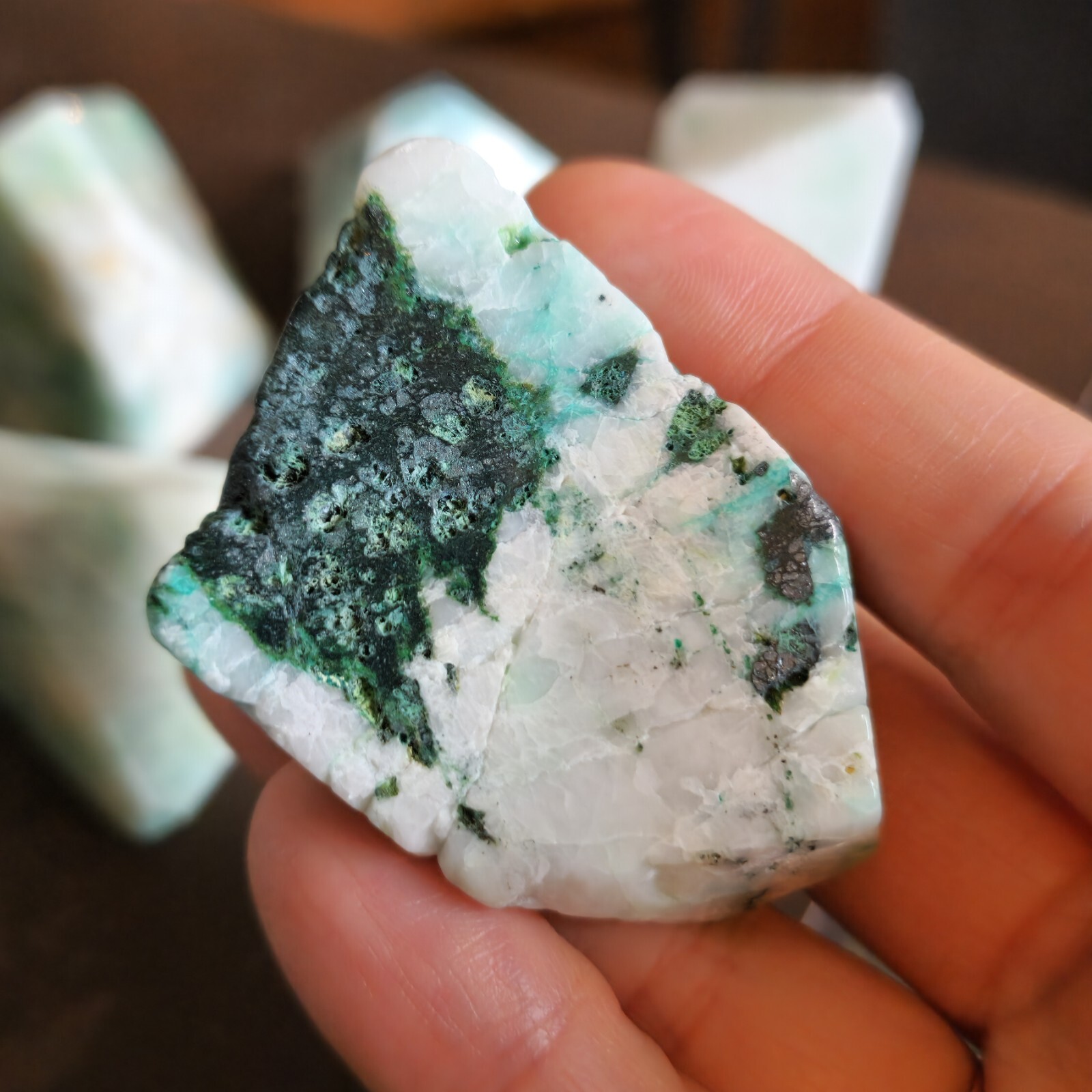 Lot Of 5 Phoenix Stone Freeform Pieces – 370g – USA